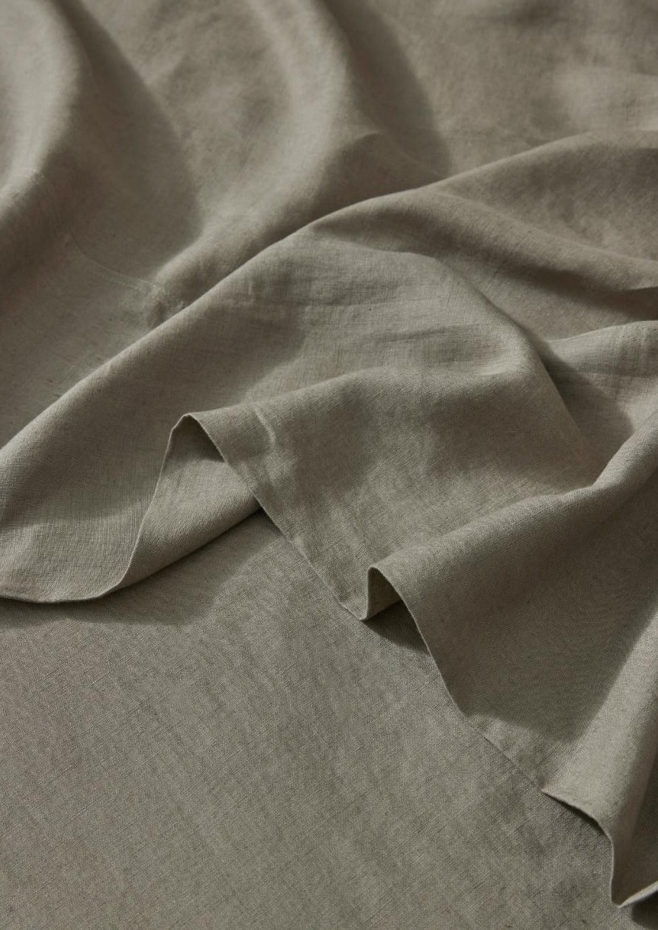 French Flax Linen Fitted Sheet | Caper