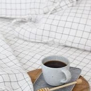 Grid Linen Sheet Set | Oeko-Tex® certified