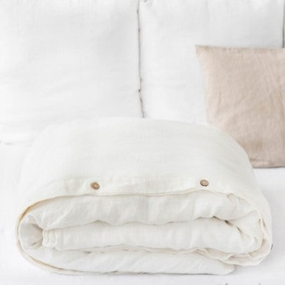 Ivory Linen Duvet Cover Set  | Oeko-Tex® certified