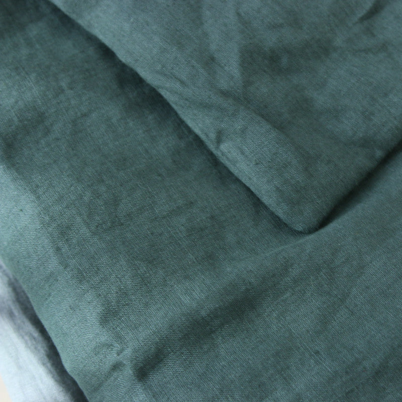 KIDS Linen Duvet Set | Dark Green