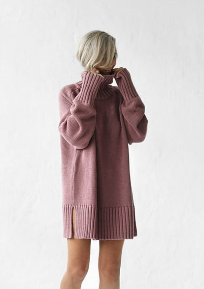 Turtleneck Sweater | Mauve -35% OFF