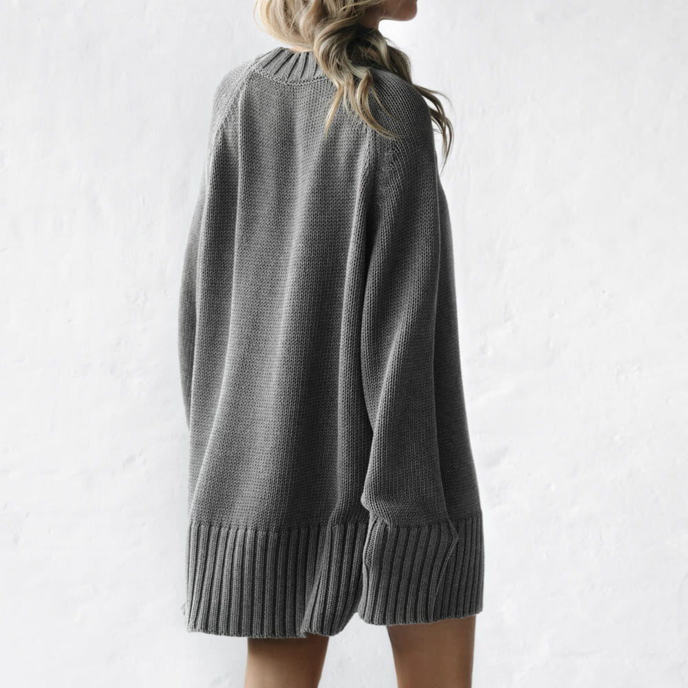 Crew Neck Sweater | Grey