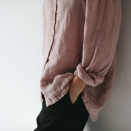 Linen Shirt | Dusky Pink