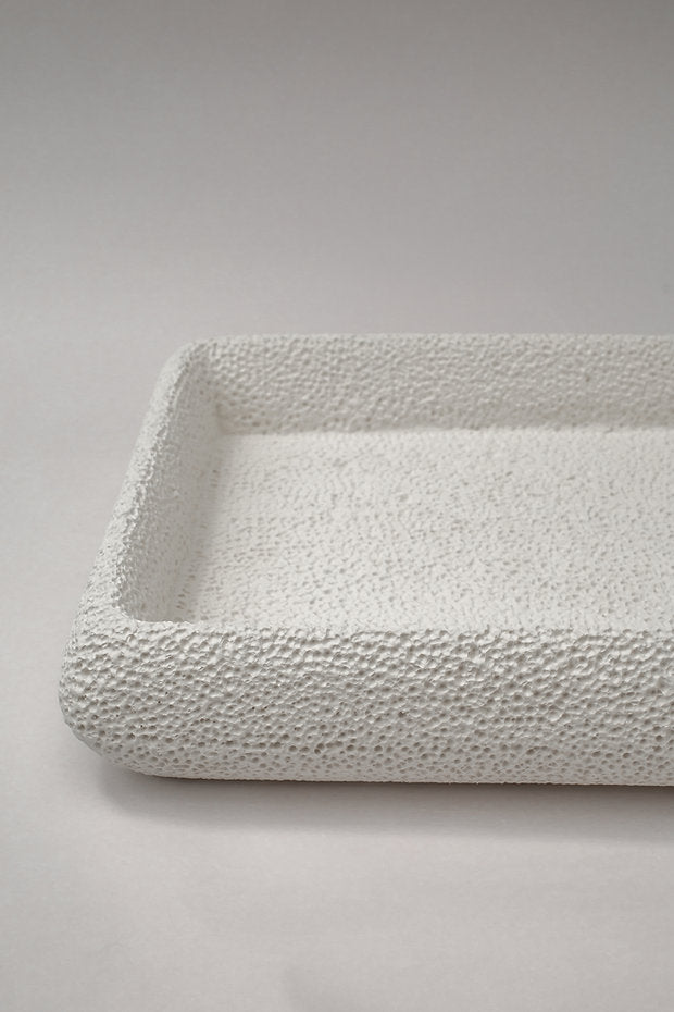 Handmade Lavastone tray | Large