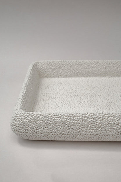 Handmade Lavastone tray | Large
