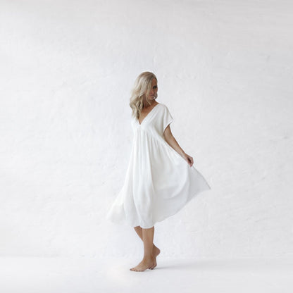 Fig Linen Dress | Ivory