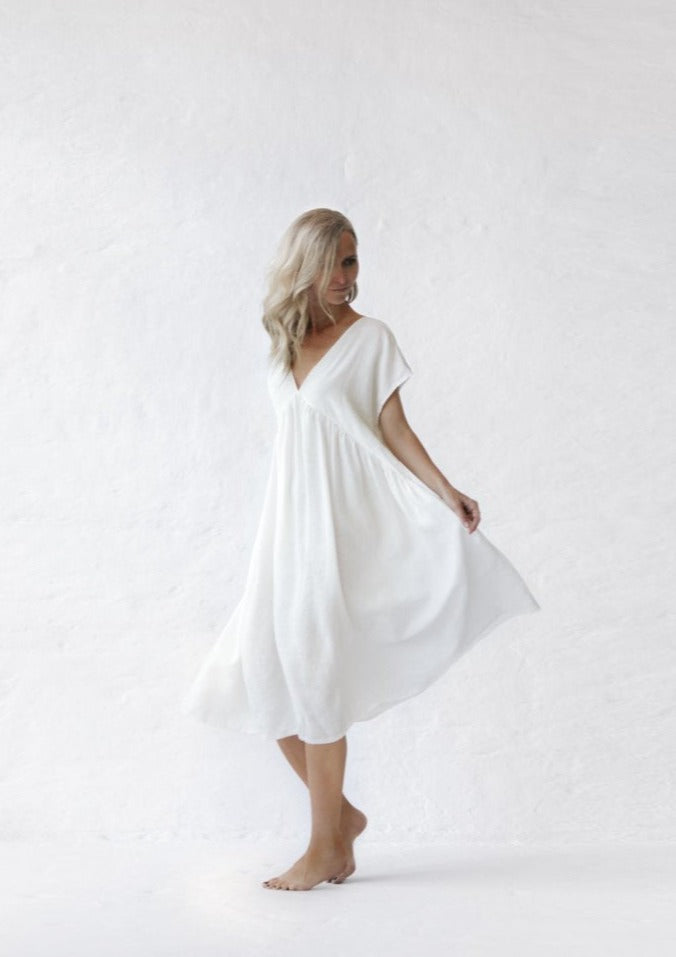 Fig Linen Dress | Ivory