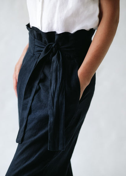 Linen Pants | Navy