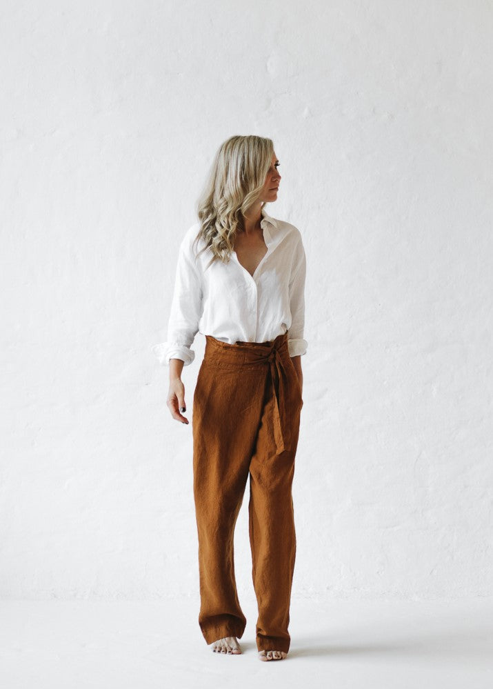 Linen Pants | Mustard