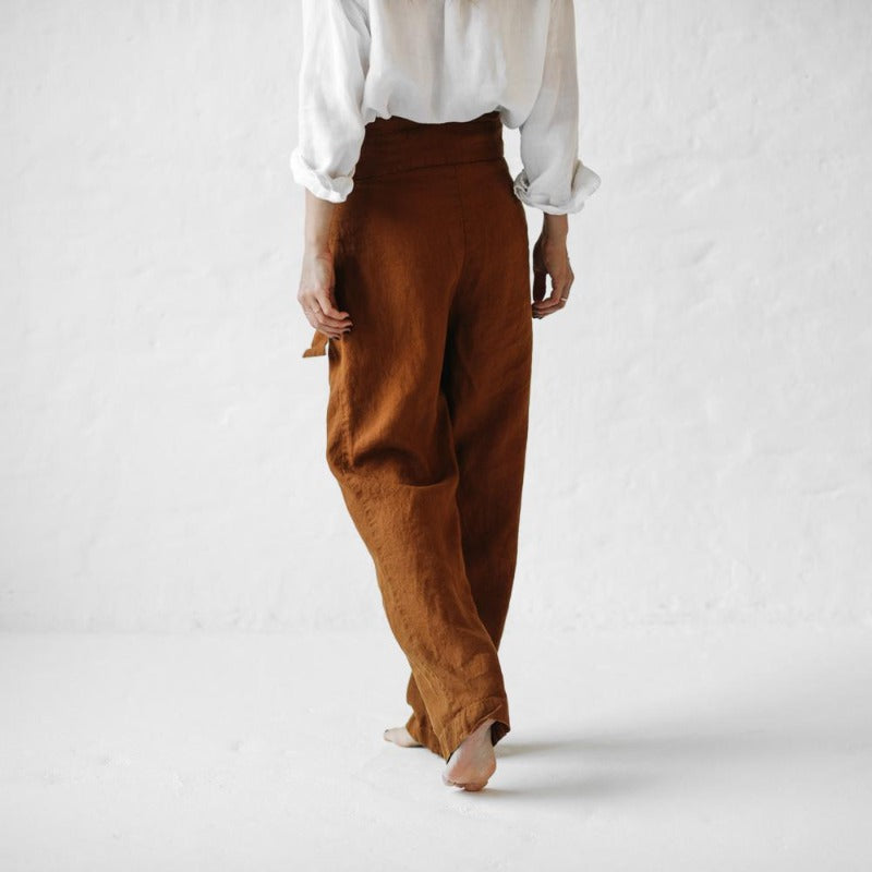 Linen Pants | Mustard