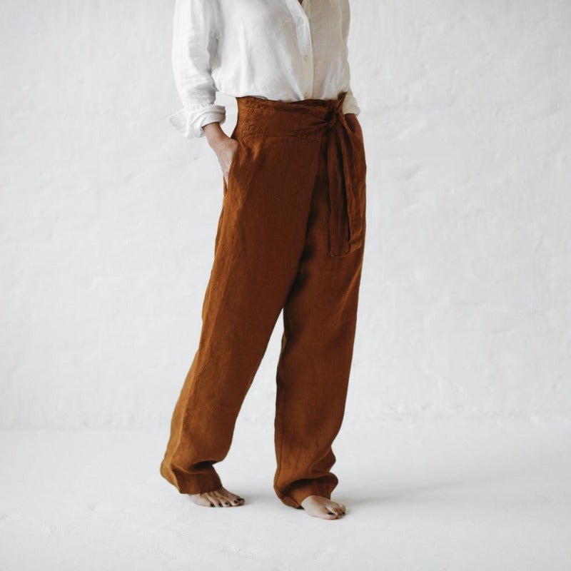 Linen Pants | Mustard