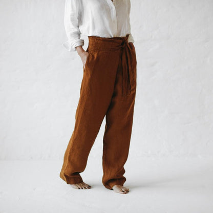 Linen Pants | Mustard