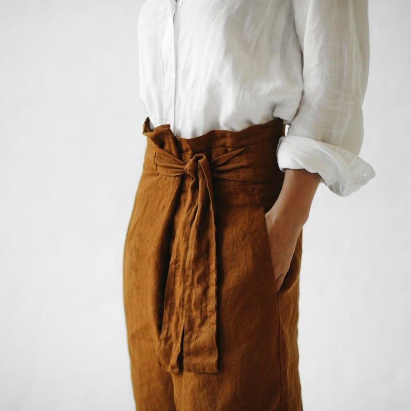Linen Pants | Mustard