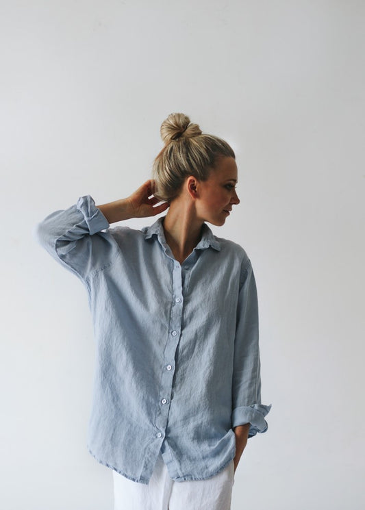 Linen Shirt | Blue