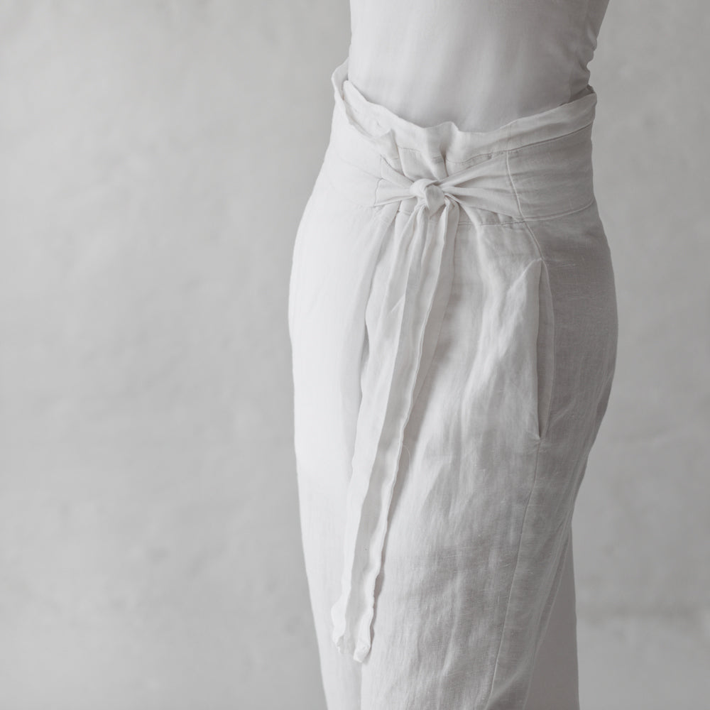 Linen Pants | White