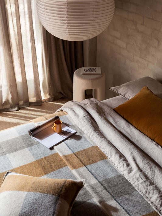 Alby Wool Cushion | Toffee