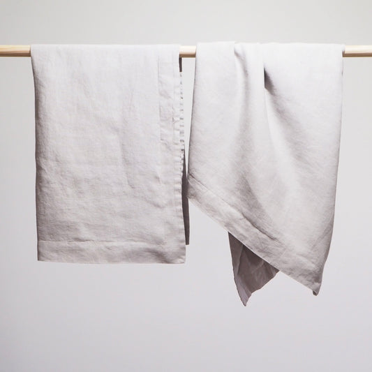 Lodge Linen Pillowcases | Dove Grey