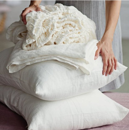 White Linen Sheet set | Oeko-Tex® certified*
