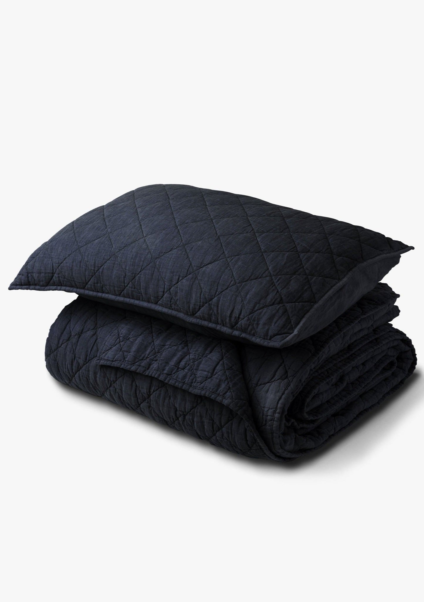 Linen Quilt | Navy
