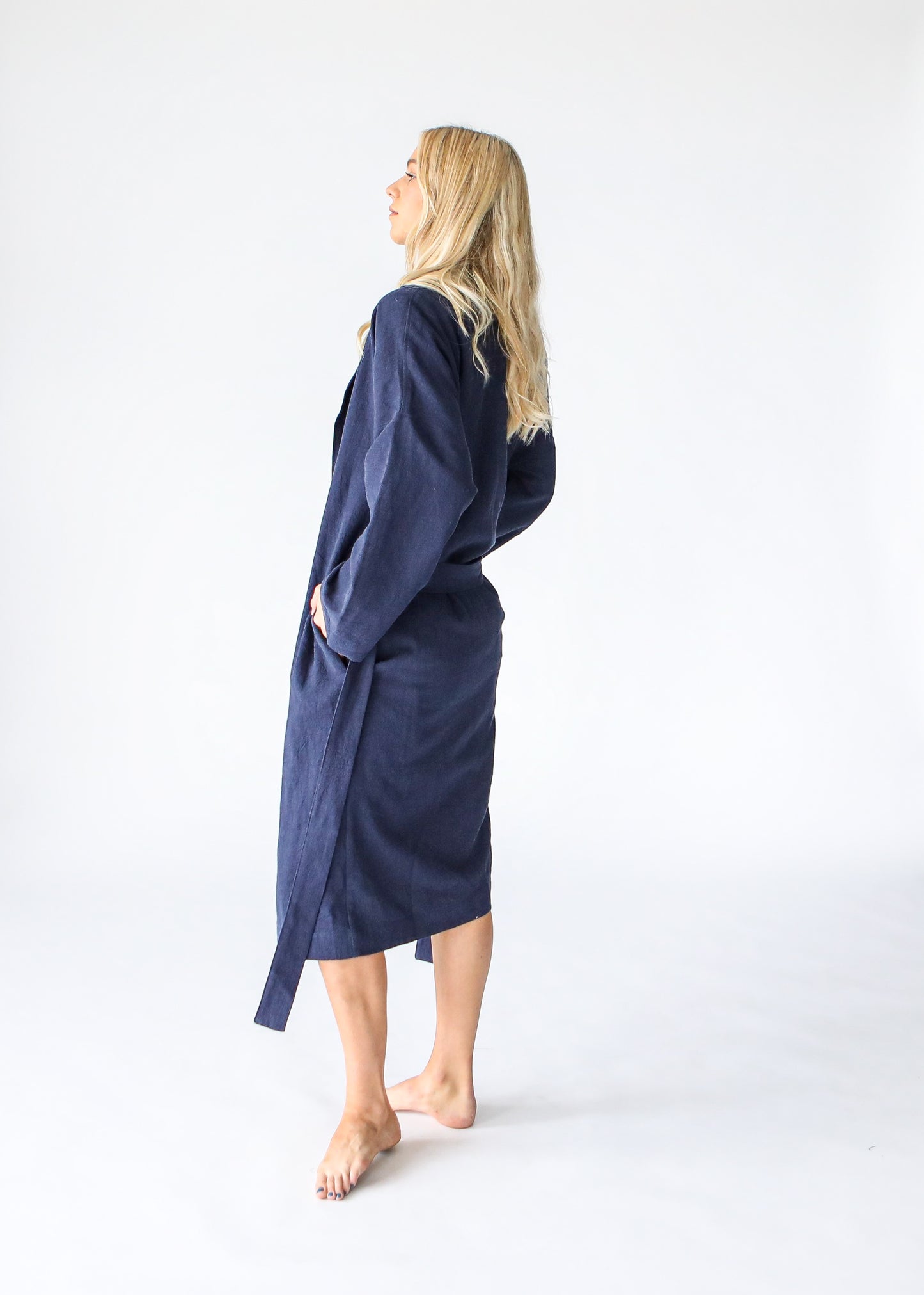 Heavy Linen Coat | Ink