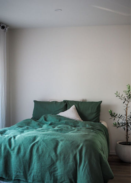 Linen Duvet cover Set | Pine