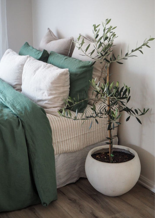 Natural Striped Linen Sheet Set | OEKO-TEX® Certified