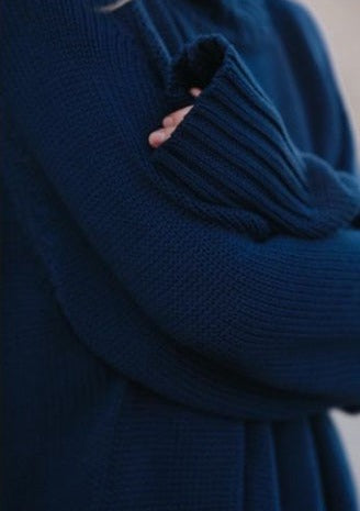 Crew Neck Sweater | Navy