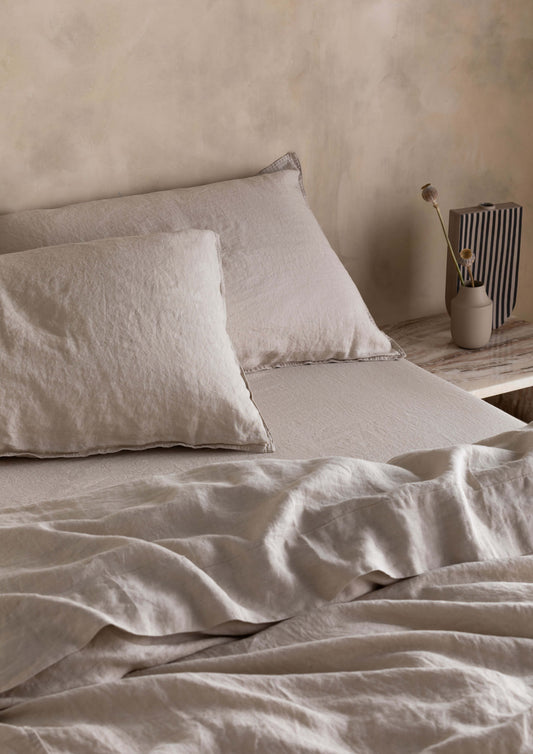 French Linen Sheet Set | Oatmeal