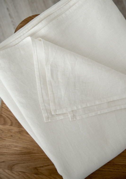 Ivory Linen Flat Sheet | Oeko-Tex® certified