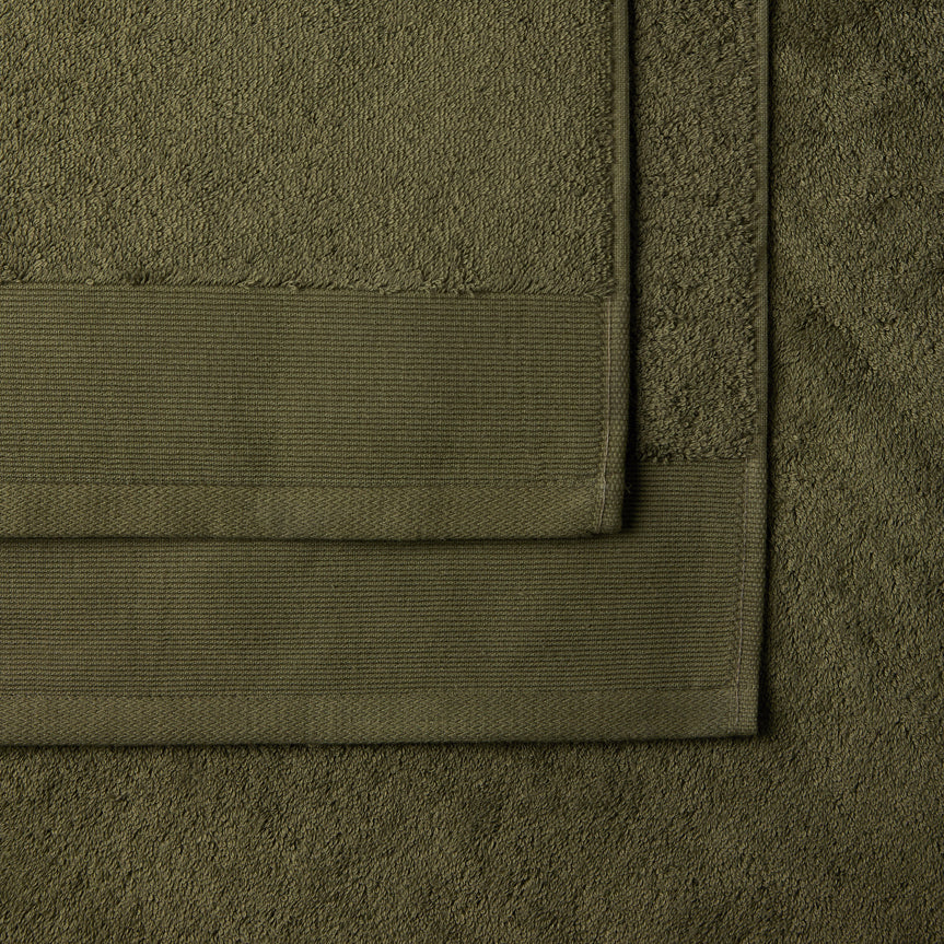 Organic Cotton Towels | Olive