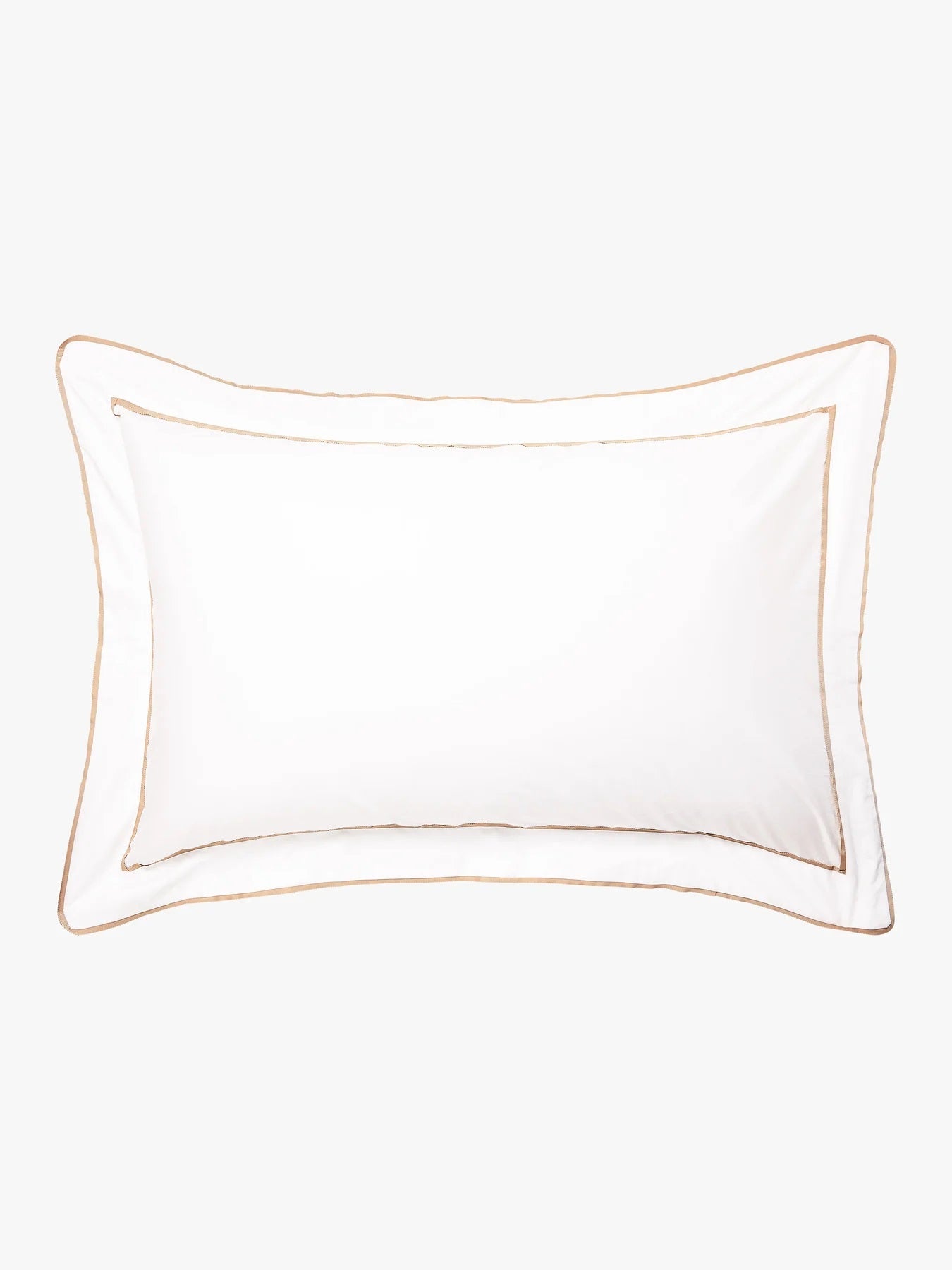 Egyptian Cotton Grosgrain Pillowcases | Caramel