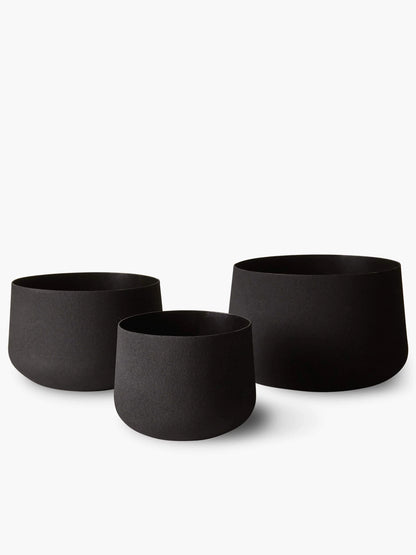 Set of 3x Iron Planters | Black