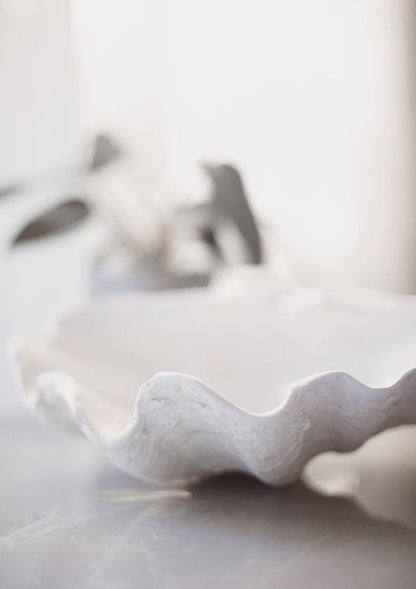 Handmade Giant Clamshell display bowl