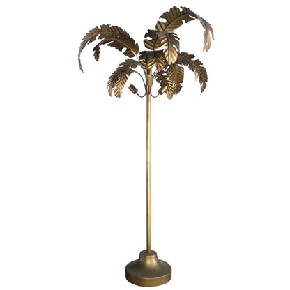 Iron Palm FLOOR LAMP | Burnt Gold