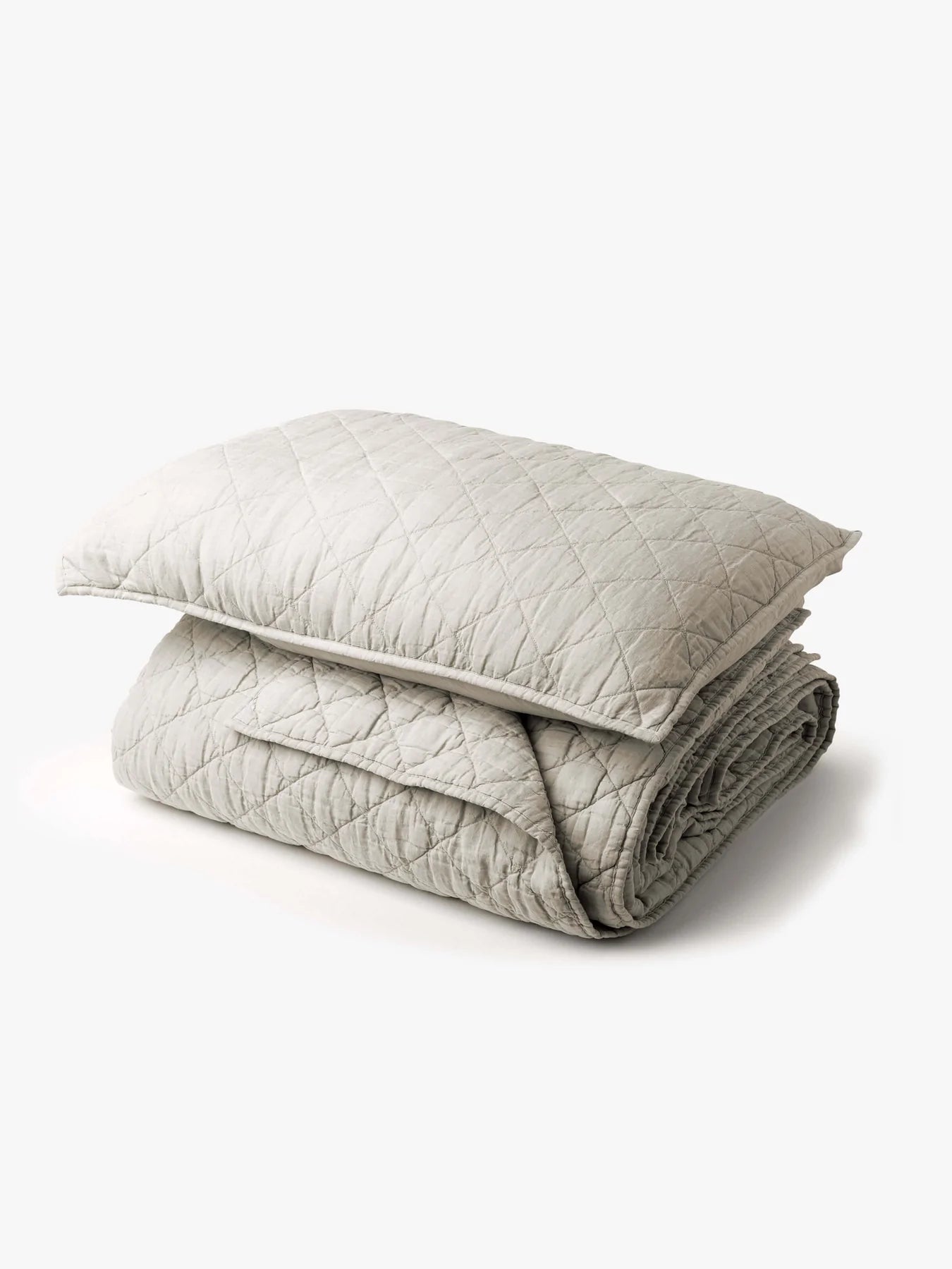 Nougat Linen Quilt | Pillowcases