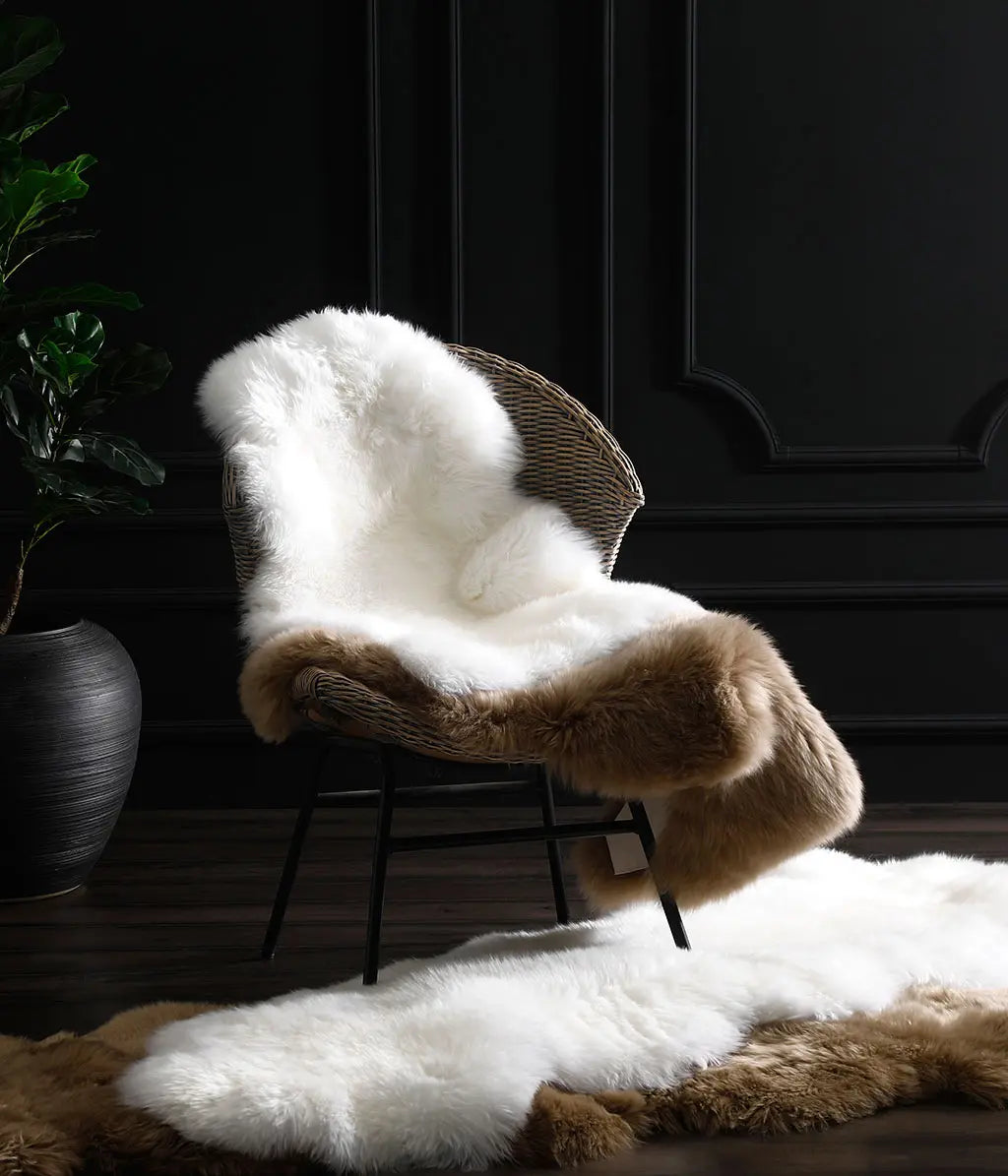 Sheepskin Rug Ivory –  100% New Zealand wool