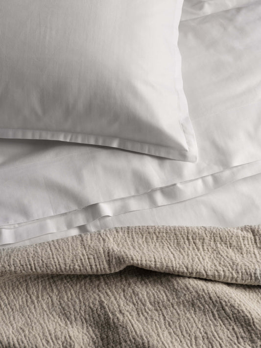 Herringbone Pillowcases | White