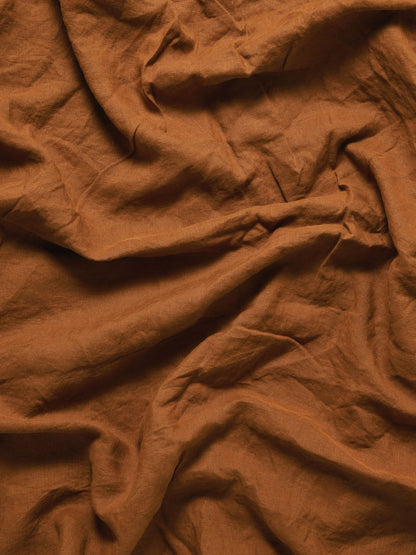 100% Pure Linen Fabric -  Tobacco - 280cm