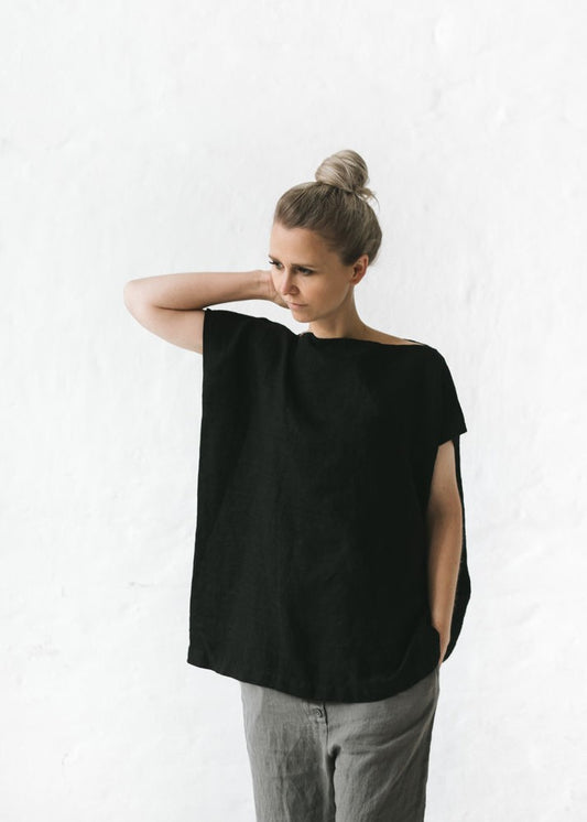 Linen Top | Black