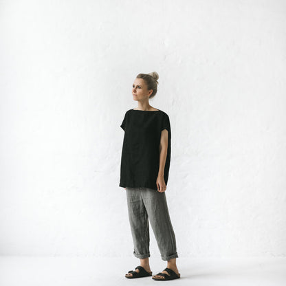 Linen Top | Black