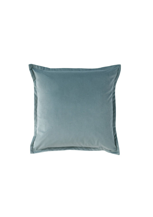 Velvet Cushion in Duckegg