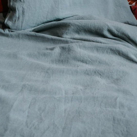 Stonewashed Linen Fitted Sheet |  Mineral